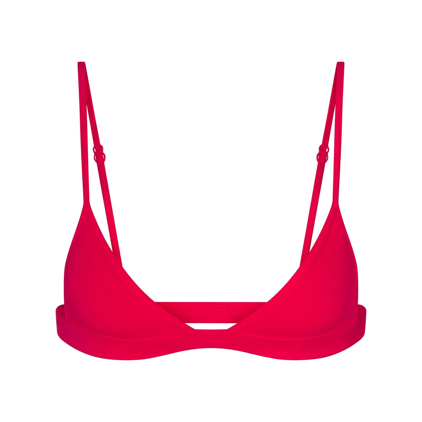 EVERYDAY COTTON TRIANGLE BRALETTE | CARMINE