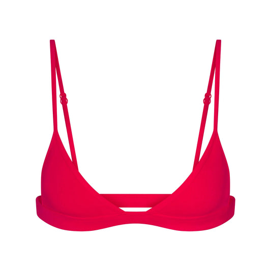 EVERYDAY COTTON TRIANGLE BRALETTE | CARMINE