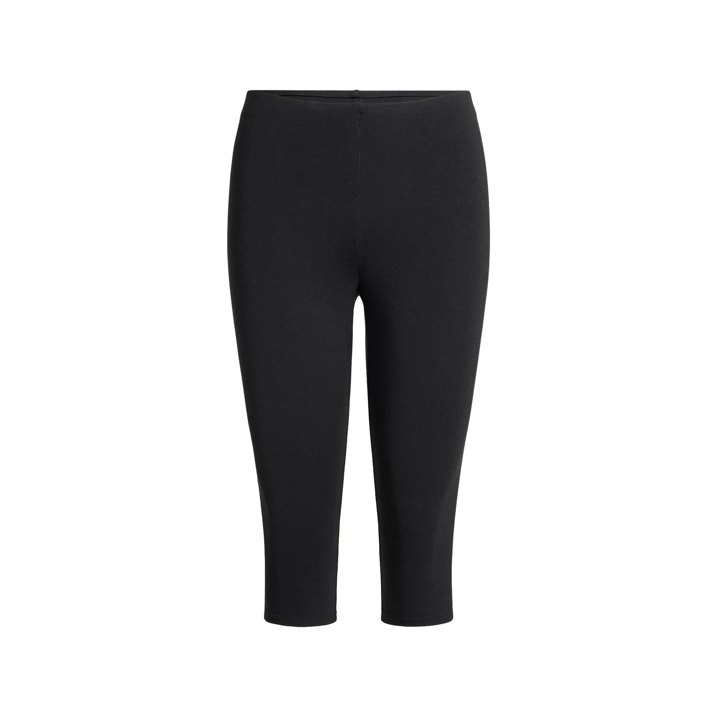 SMOOTH LAYERS HIGH-WAISTED CAPRI | OBSIDIAN