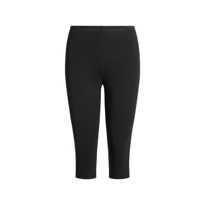 SMOOTH LAYERS HIGH-WAISTED CAPRI | OBSIDIAN