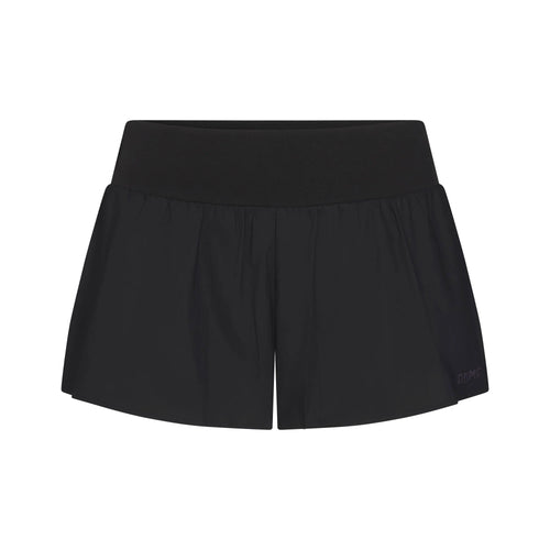 WOVEN COTTON FLUTTER SHORT | ONYX