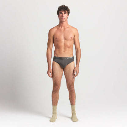 SKIMS STRETCH MENS BRIEF 3-PACK | GUNMETAL MULTI