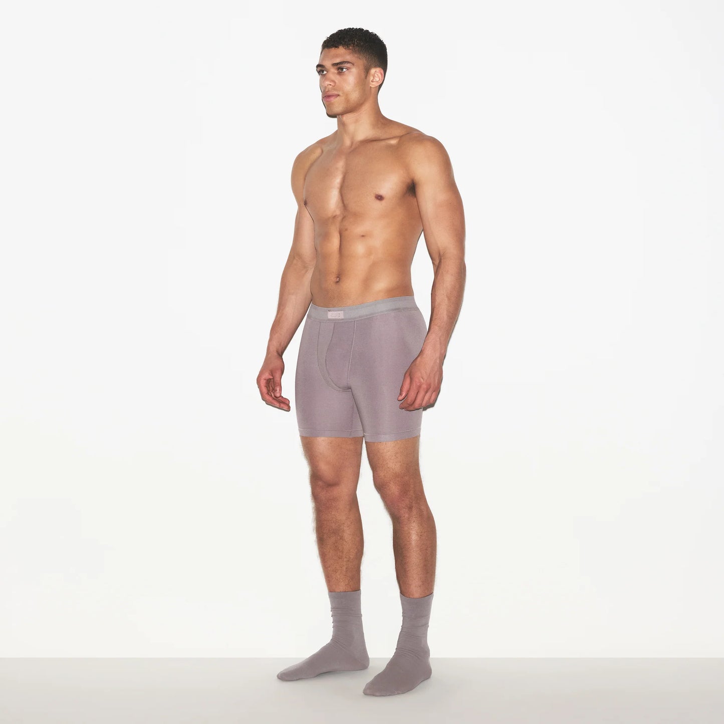 SKIMS COTTON MENS 5" BOXER BRIEF | ZINC