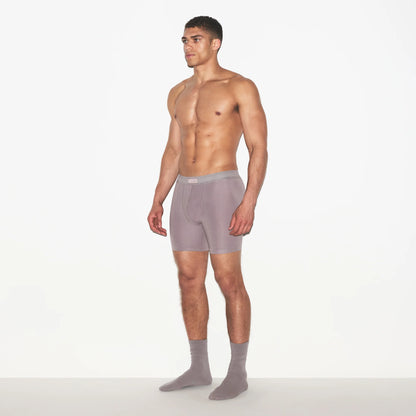SKIMS COTTON MENS 5" BOXER BRIEF | ZINC
