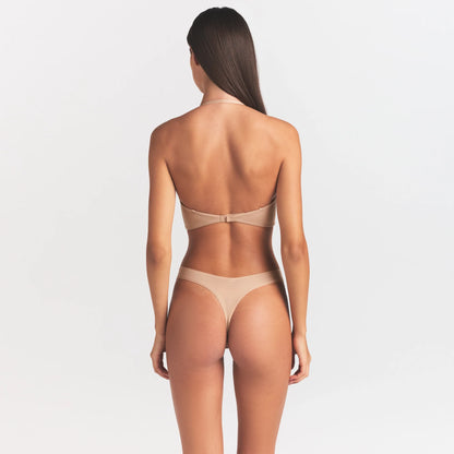 FITS EVERYBODY LOW BACK LONGLINE BRA | CLAY