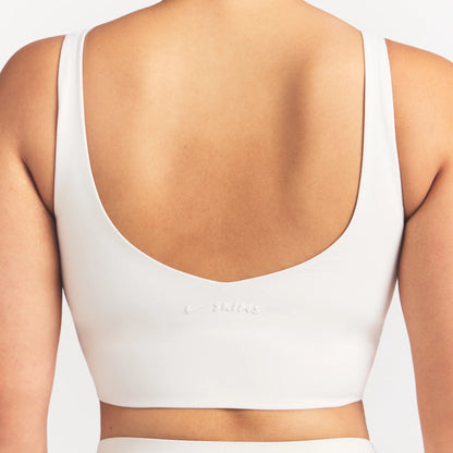 NikeSKIMS MATTE V-NECK BRA TOP | IVORY