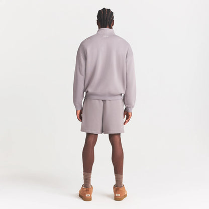 FLEECE LOUNGE MENS RELAXED QUARTER ZIP | SHADOW