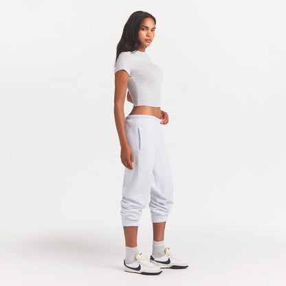 COTTON FLEECE CLASSIC JOGGER | LIGHT HEATHER GREY