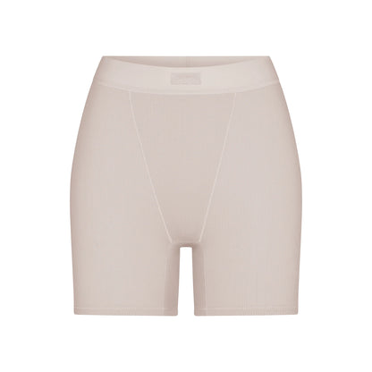 COTTON RIB BOXER | STONE