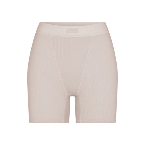 COTTON RIB BOXER | STONE