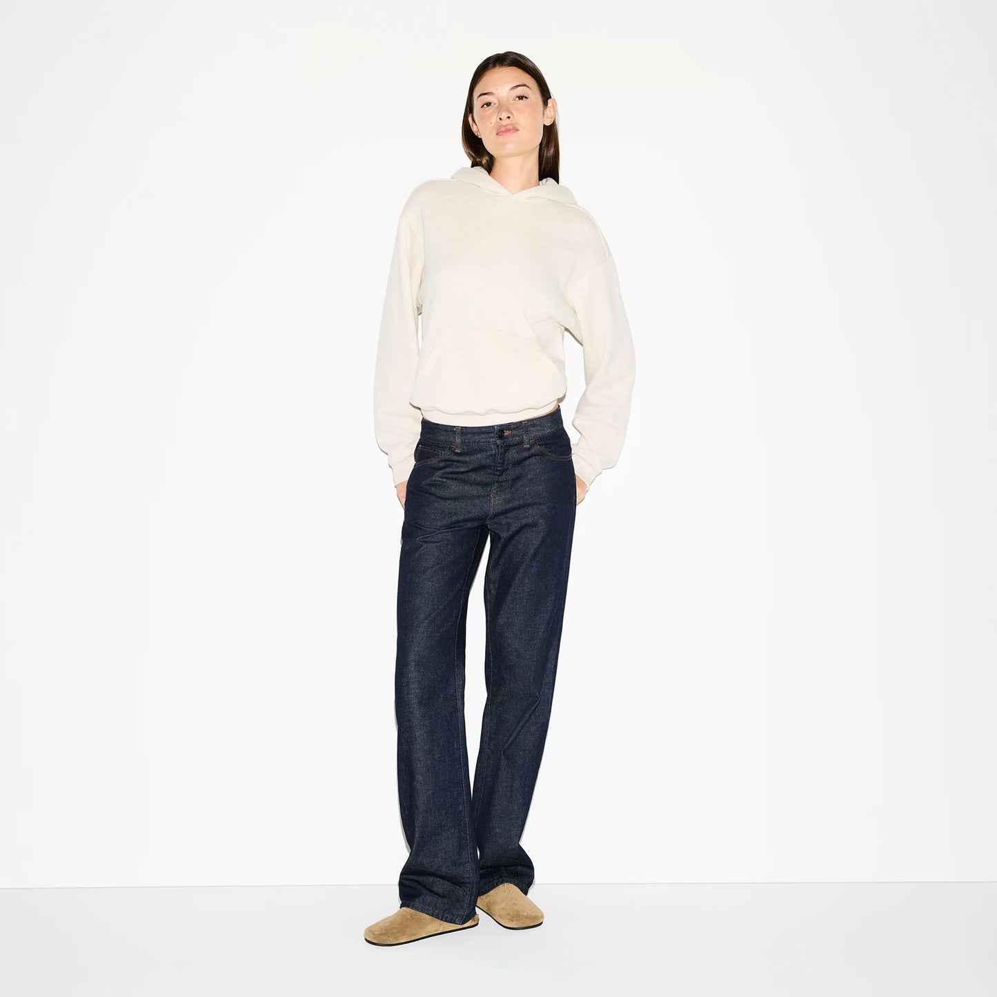 COTTON FLEECE CLASSIC HOODIE | OATMEAL HEATHER