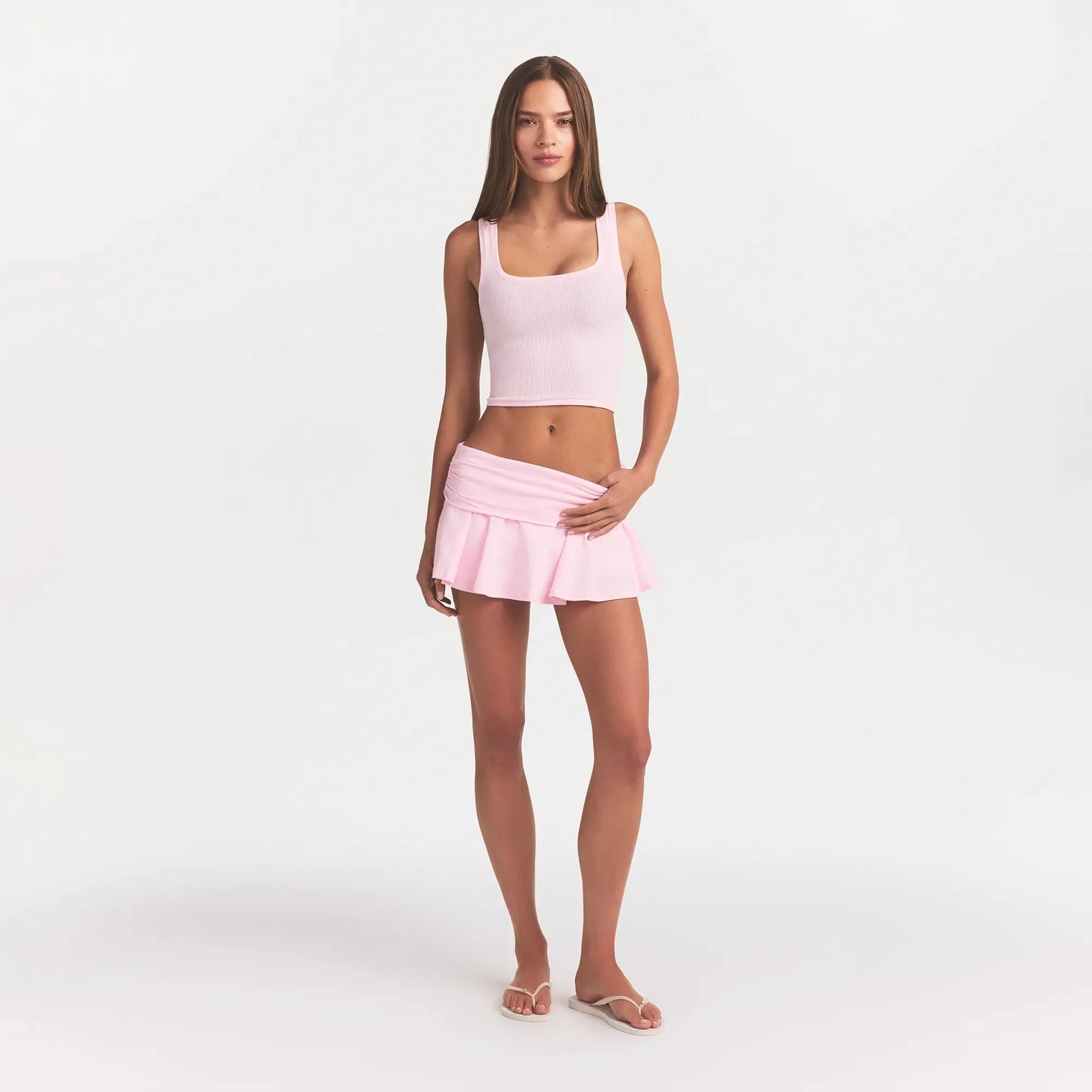 COTTON RIB TANK | CHERRY BLOSSOM