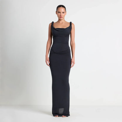VETTESE X SKIMS SHEER MODAL DRAPED BRALETTE | ONYX