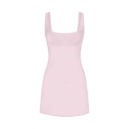 COTTON JERSEY MINI DRESS | CHERRY BLOSSOM