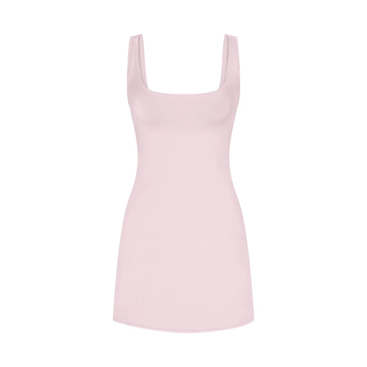 COTTON JERSEY MINI DRESS | CHERRY BLOSSOM