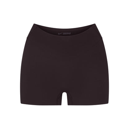 NikeSKIMS STUDIO STRETCH DIPPED 2" SHORT | DARK ROAST