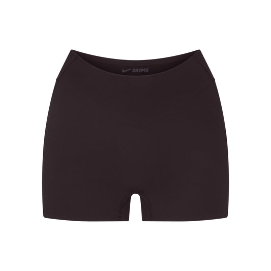 NikeSKIMS STUDIO STRETCH DIPPED 2" SHORT | DARK ROAST