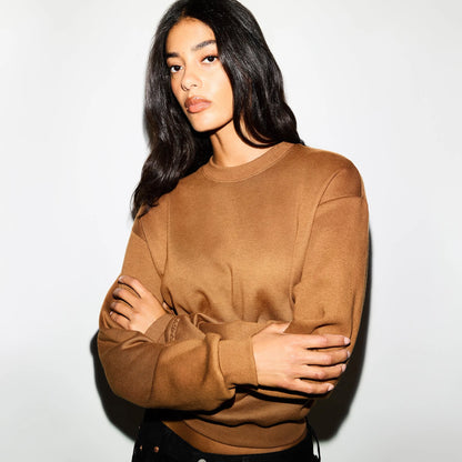 COTTON FLEECE CLASSIC CREWNECK | BISON