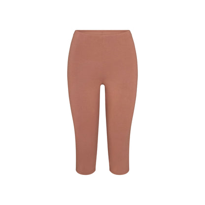 SMOOTH LAYERS HIGH-WAISTED CAPRI | NUTMEG