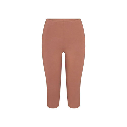 SMOOTH LAYERS HIGH-WAISTED CAPRI | NUTMEG