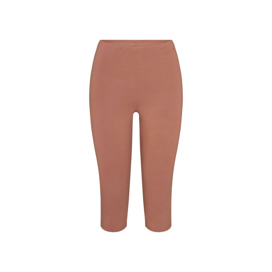 SMOOTH LAYERS HIGH-WAISTED CAPRI | NUTMEG