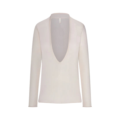 SLINKY KNIT DEEP PLUNGE TOP | BUFF