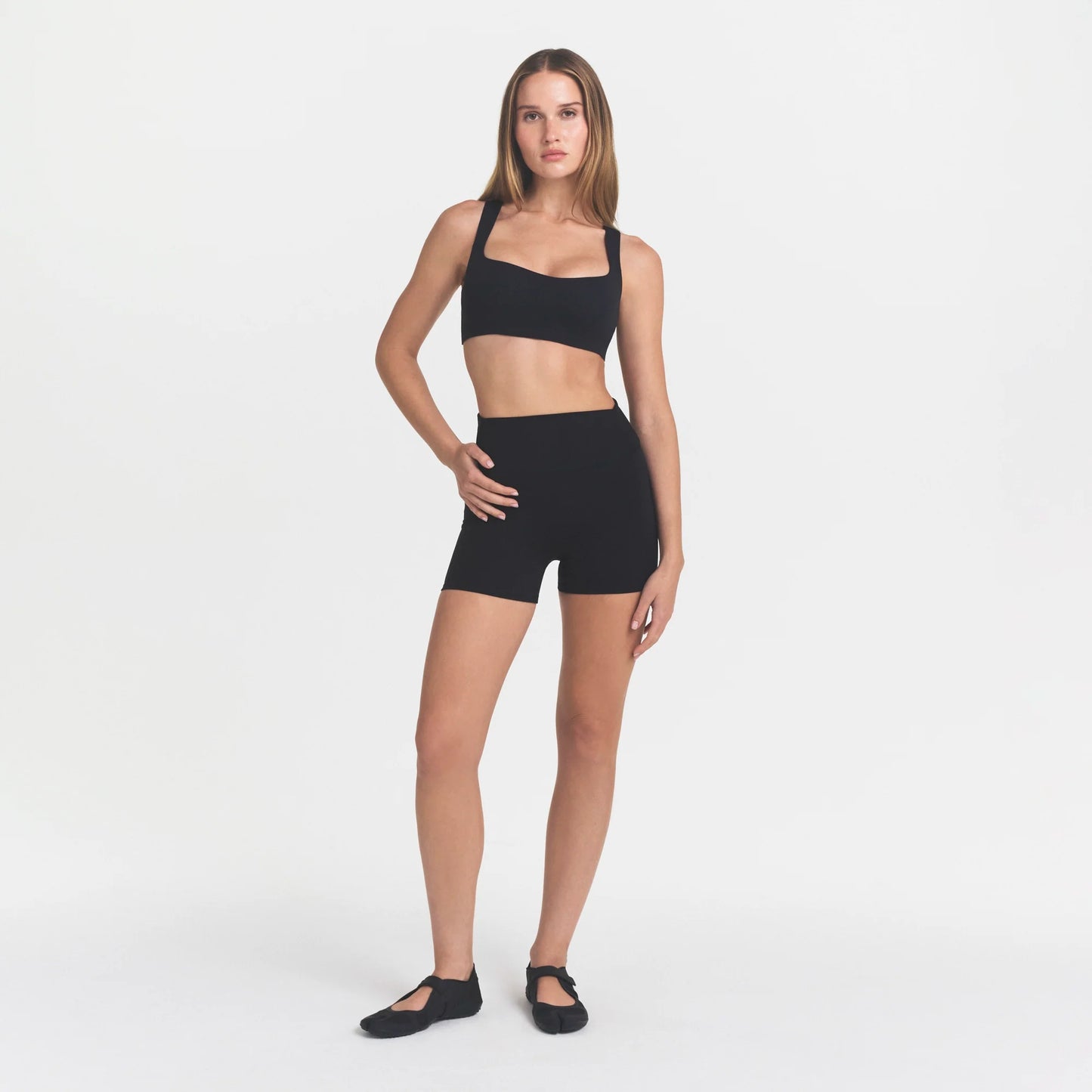 NikeSKIMS STUDIO STRETCH RACERBACK BRA | OBSIDIAN