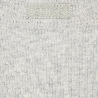COTTON RIB SCOOP NECK TANK | LIGHT HEATHER GREY