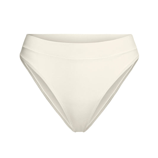 COTTON JERSEY CHEEKY TANGA | BONE
