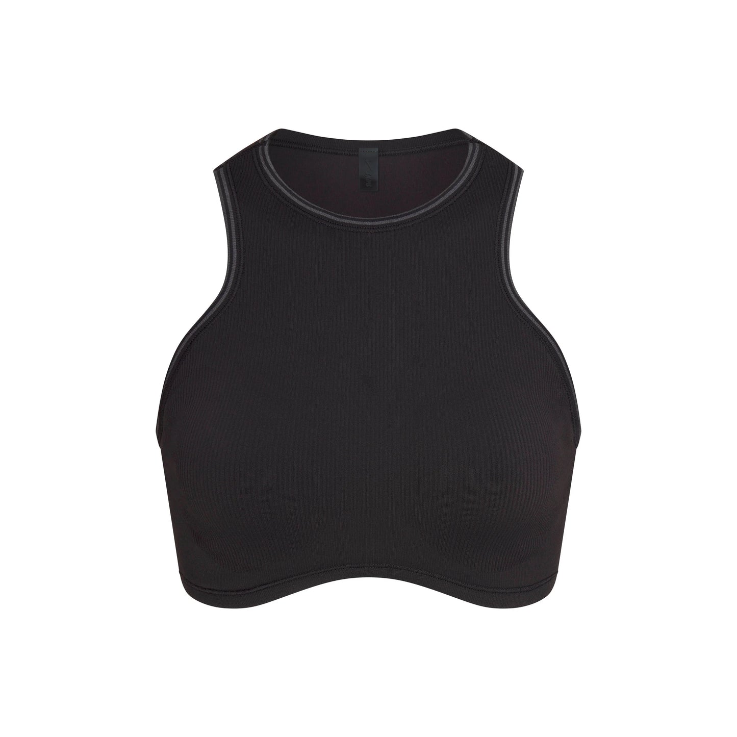 NikeSKIMS RIBBED SEAMLESS RACER FRONT BRA | OBSIDIAN