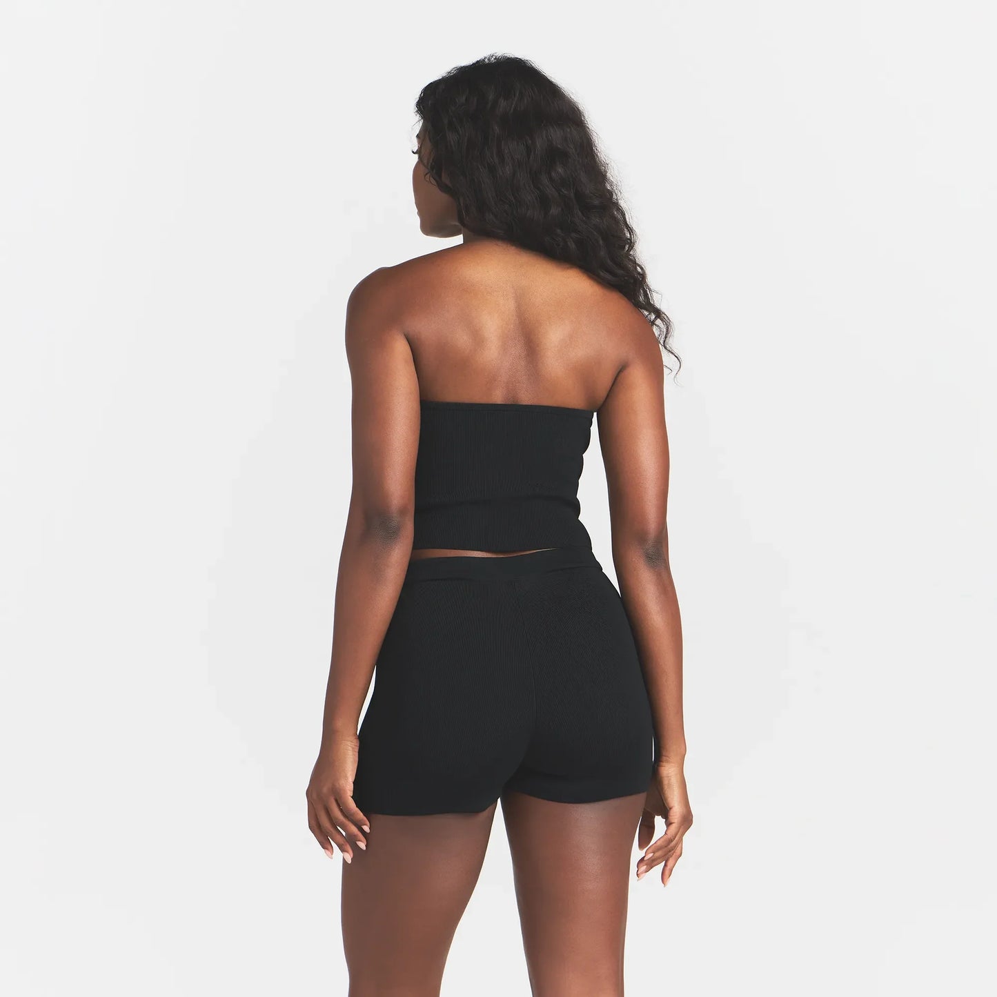 REFINED KNIT TUBE TOP | OBSIDIAN