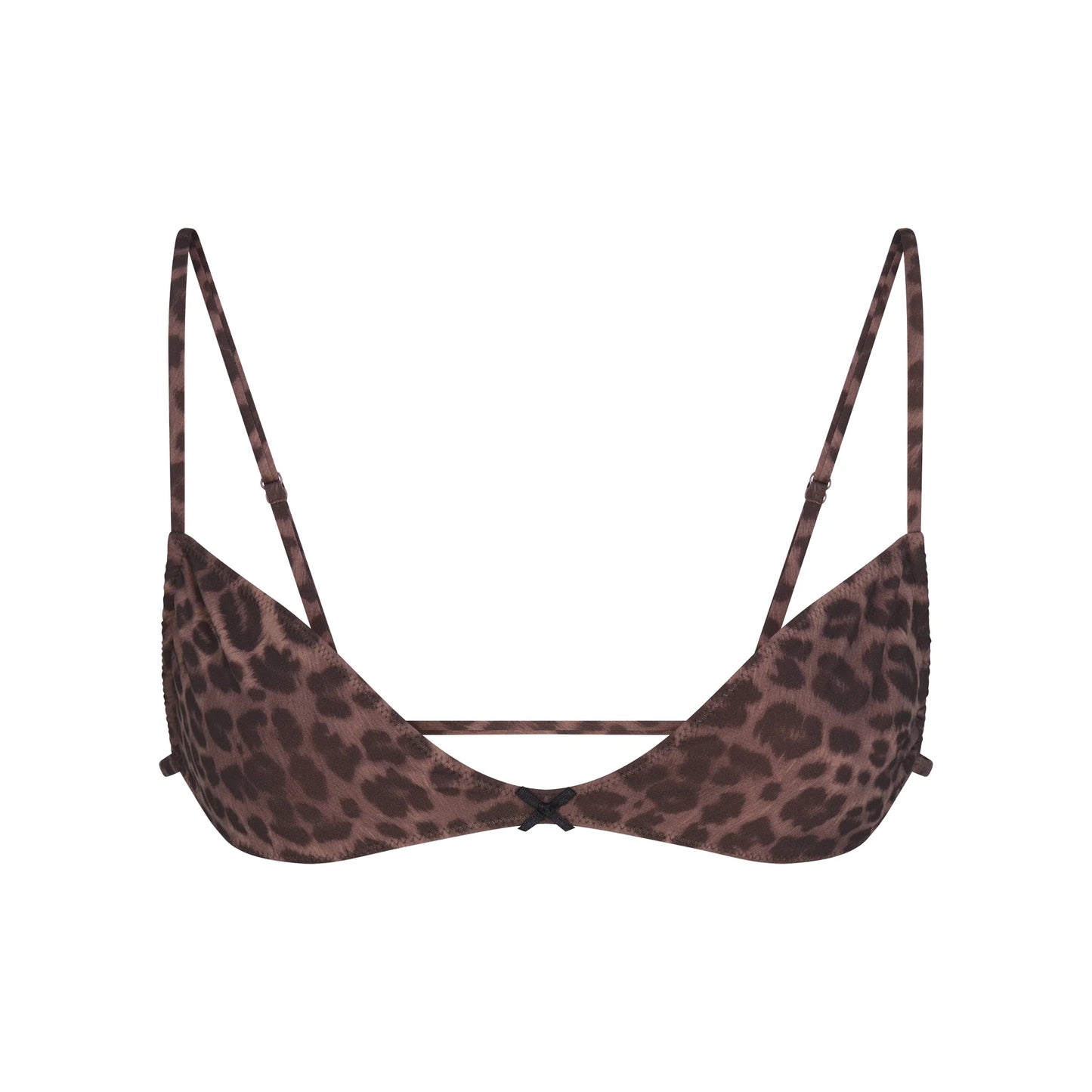 FITS EVERYBODY MICRO SKIMPY BRALETTE | UMBER LEOPARD PRINT