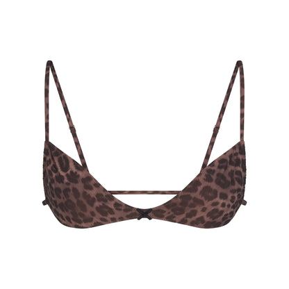 FITS EVERYBODY MICRO SKIMPY BRALETTE | UMBER LEOPARD PRINT