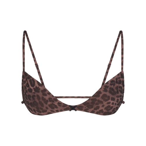 FITS EVERYBODY MICRO SKIMPY BRALETTE | UMBER LEOPARD PRINT
