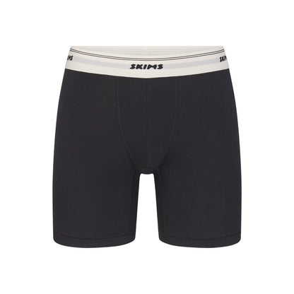 SKIMS COTTON RIB MENS 5" BOXER BRIEF | ONYX