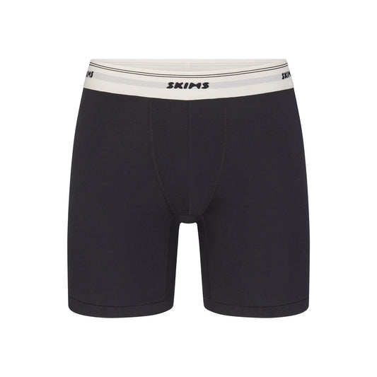 SKIMS COTTON RIB MENS 5" BOXER BRIEF | ONYX