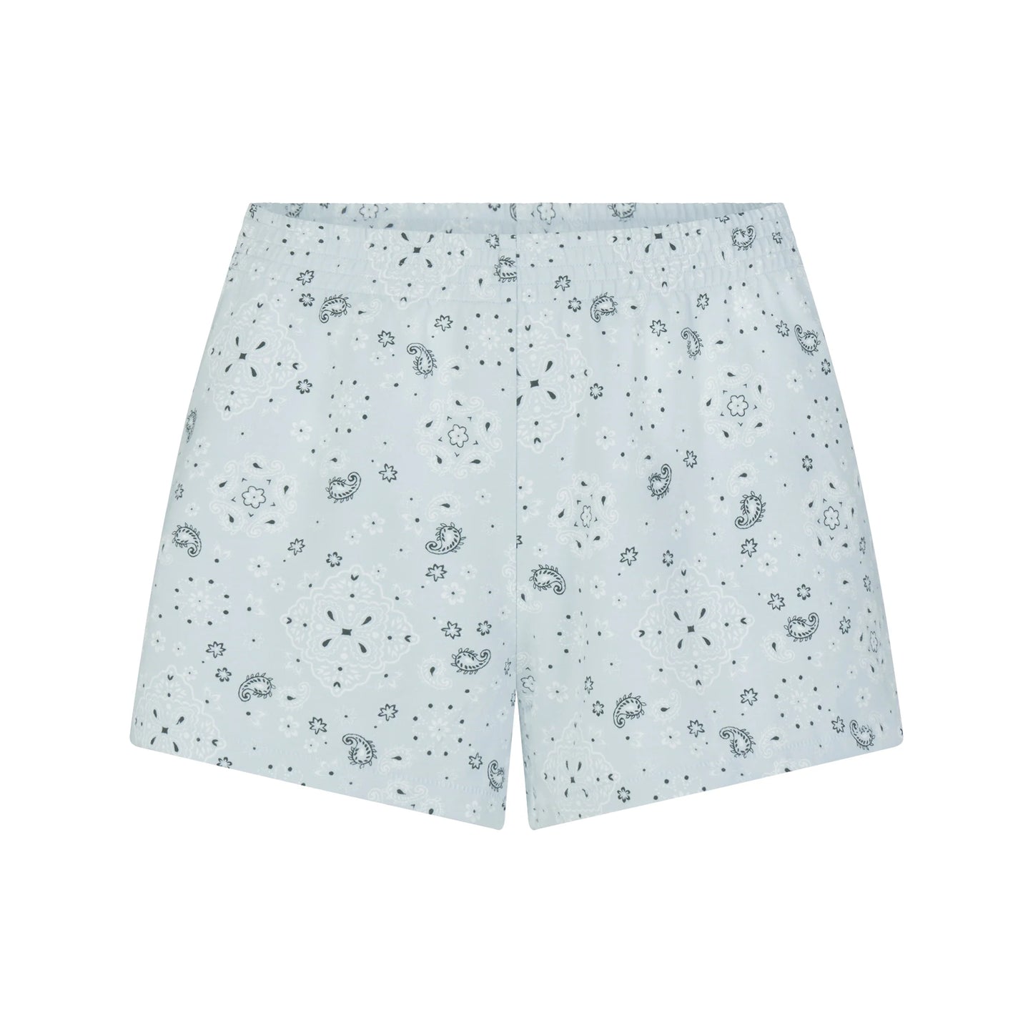 COTTON JERSEY LOOSE SHORT | POWDER BLUE BANDANA