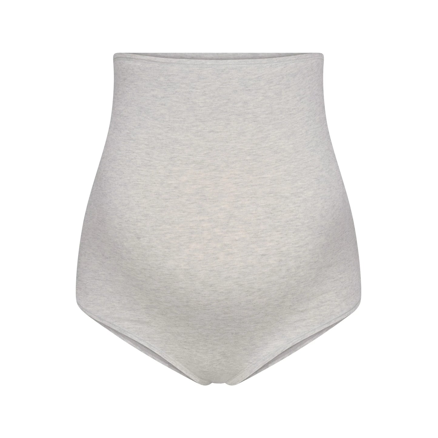 COTTON JERSEY MATERNITY HIGH-WAISTED BRIEF 5-PACK | LIGHT HEATHER GREY