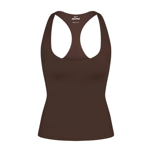 NikeSKIMS MATTE RACERBACK TANK | DARK SEPIA