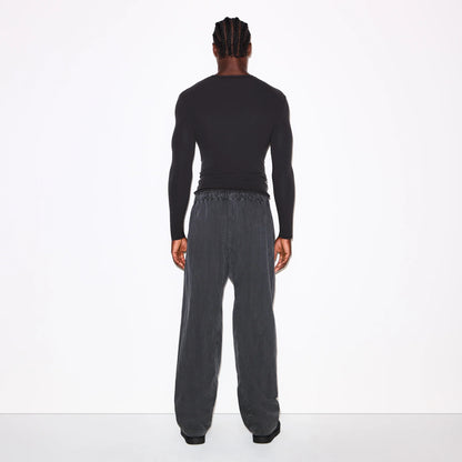 FITS EVERYBODY MENS SLIM LONG SLEEVE T-SHIRT | ONYX