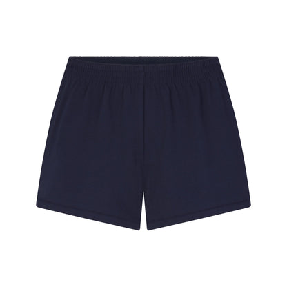 COTTON JERSEY LOOSE SHORT | NAVY