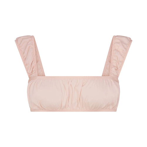 POPLIN APPAREL BRALETTE | DUSTY PINK