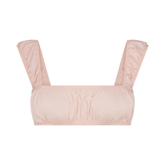 POPLIN APPAREL BRALETTE | DUSTY PINK