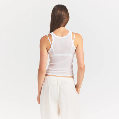 SHEER RIB TANK | SNOW
