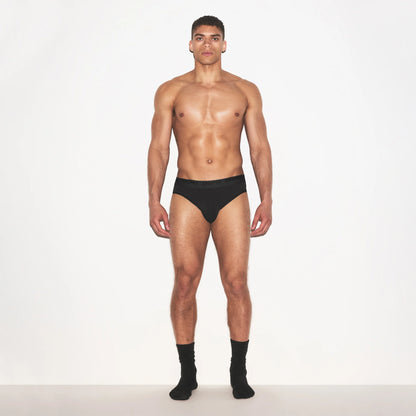 SKIMS STRETCH MENS BRIEF 3-PACK | GUNMETAL MULTI