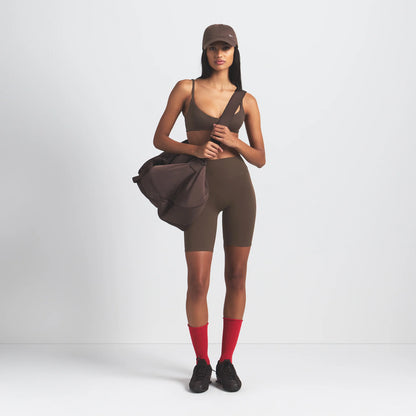 NikeSKIMS MATTE 7" BIKER SHORT | DARK SEPIA