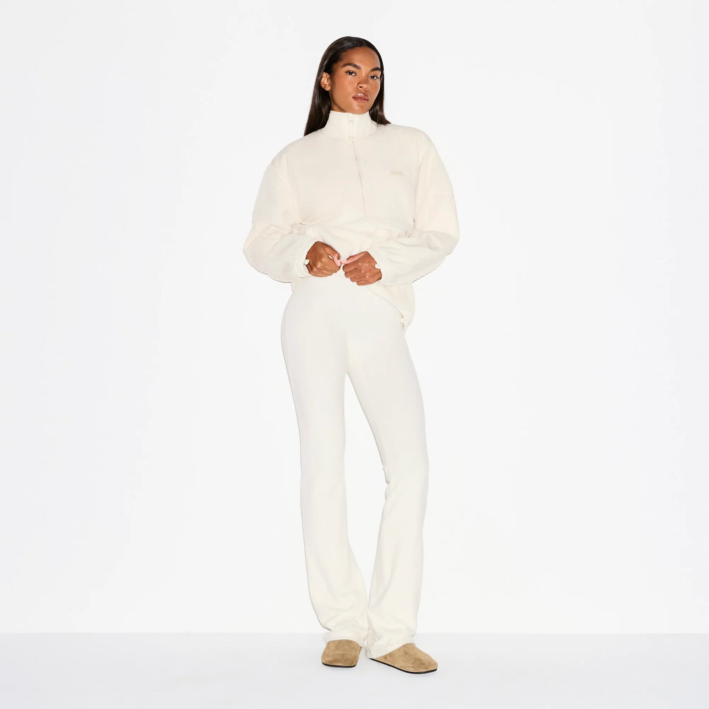OUTDOOR FLEECE PANT | ECRU