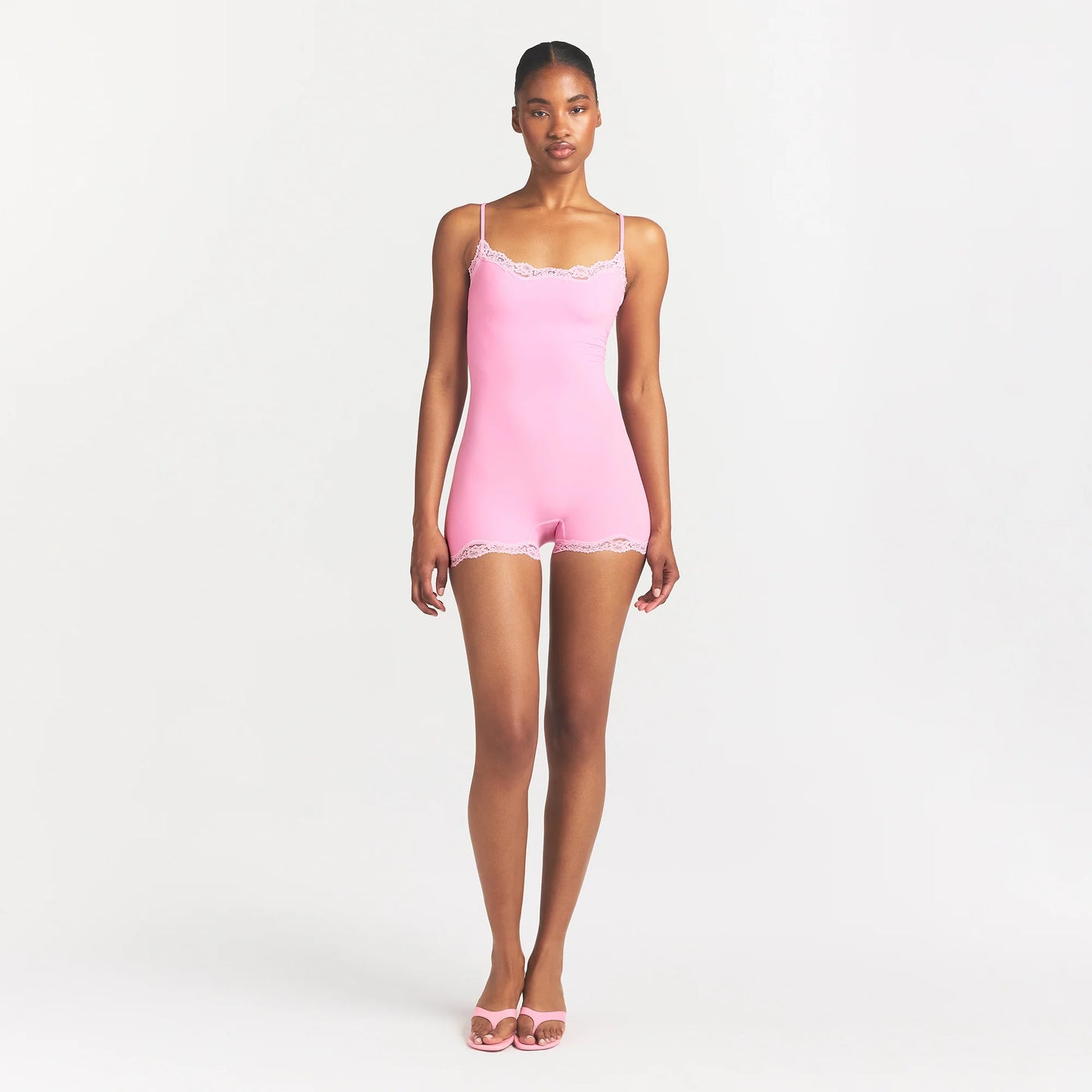 FITS EVERYBODY LACE ONESIE | BUBBLE GUM TONAL