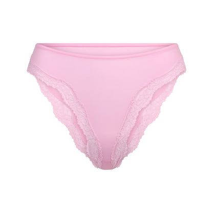 FITS EVERYBODY LACE TANGA | BUBBLE GUM TONAL