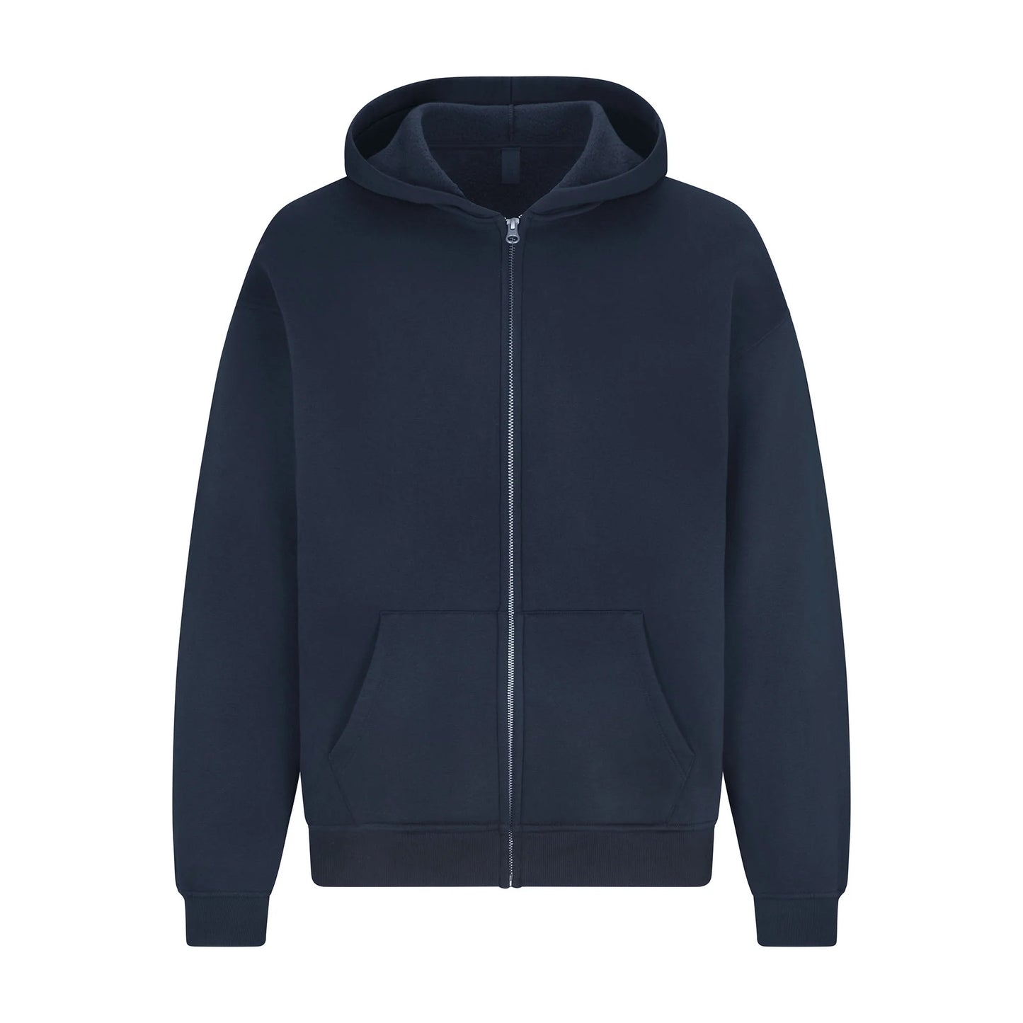 FLEECE LOUNGE MENS RELAXED ZIP UP HOODIE | NAVY